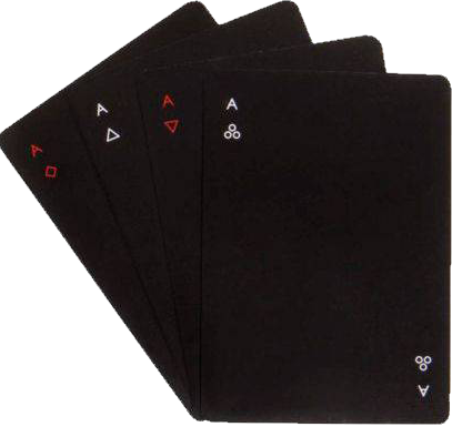 Home Office Ideas On A Budget Black Playing Cards