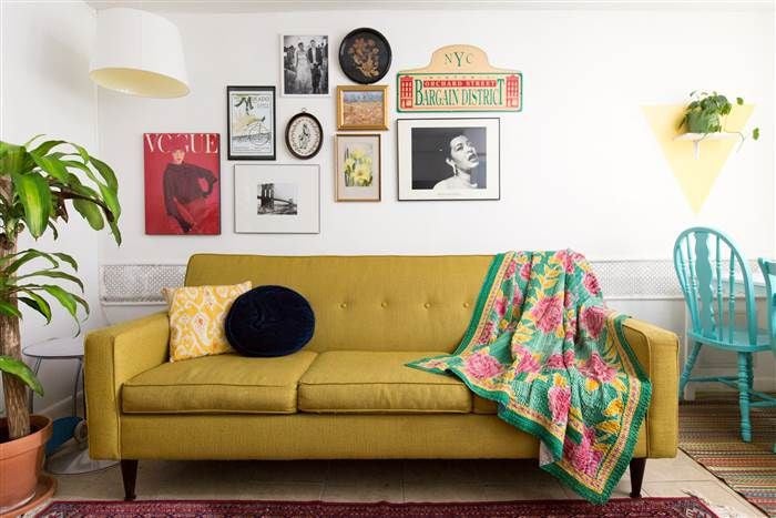 floor-to-ceiling cuteness furnished with thrift store finds!