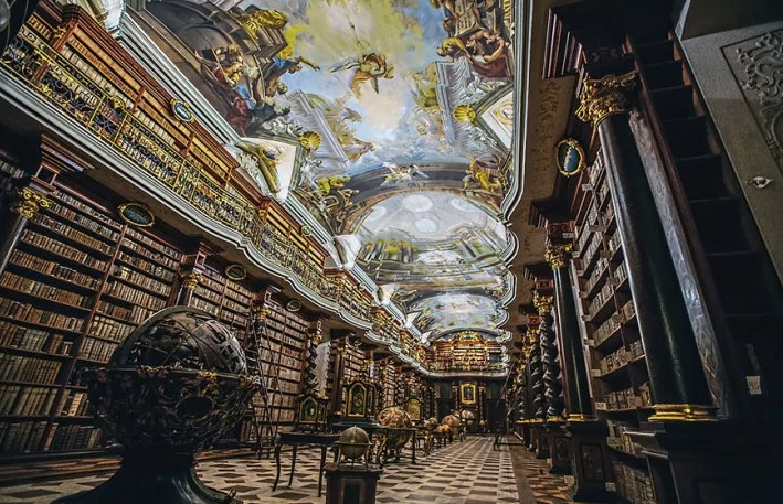 the baroque library that’s basically time travel