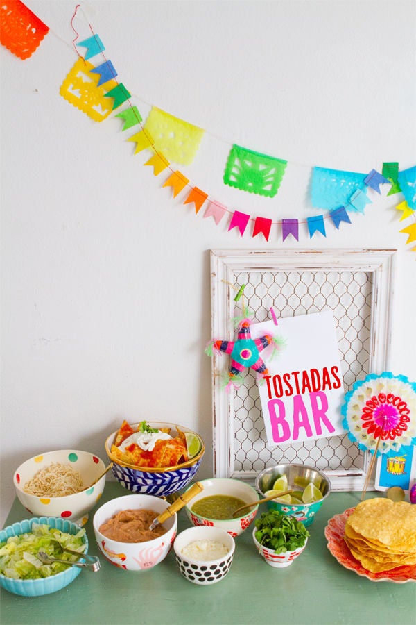 how to host a holiday tostada bar