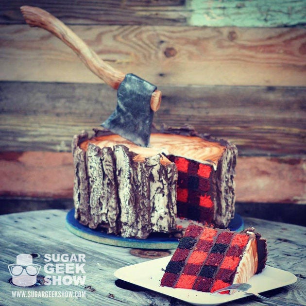 the lumberjack themed cake that left us speechless