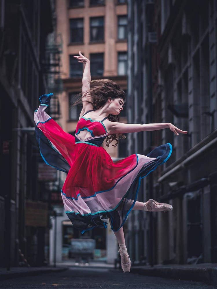unlikely pair, stunning photography: nyc streets & ballerinas