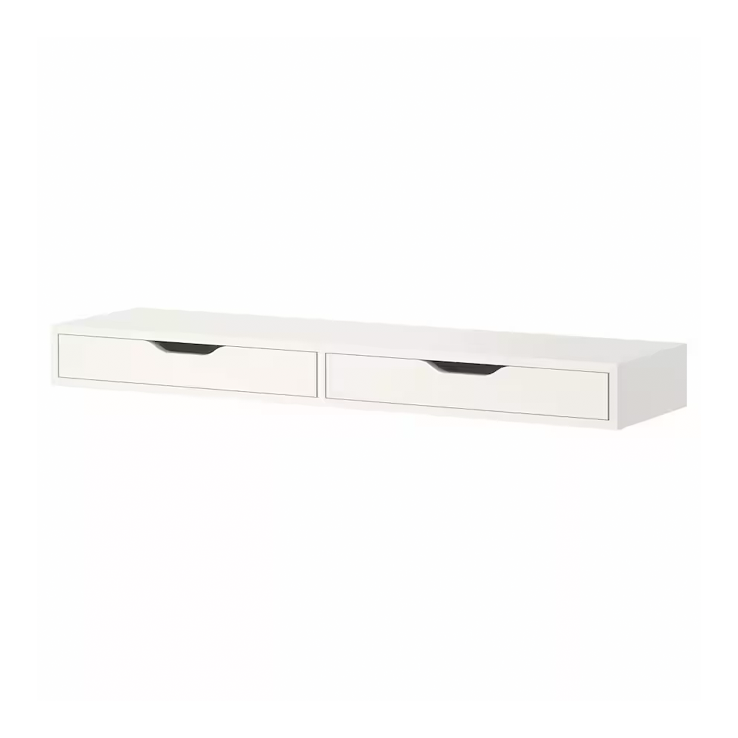 EKBY ALEX Shelf with drawers, white