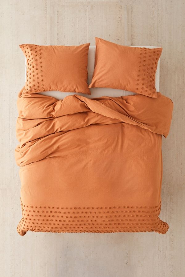 dotted duvet cover