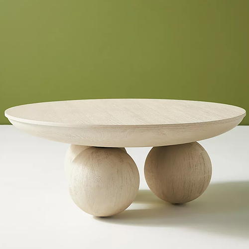 Round Ash Coffee Table from Anthropologie