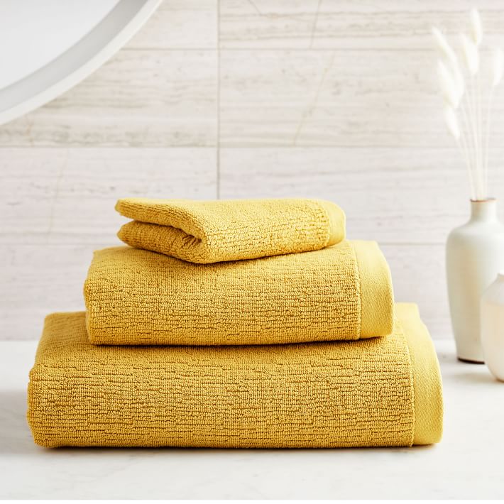 organic textured towels