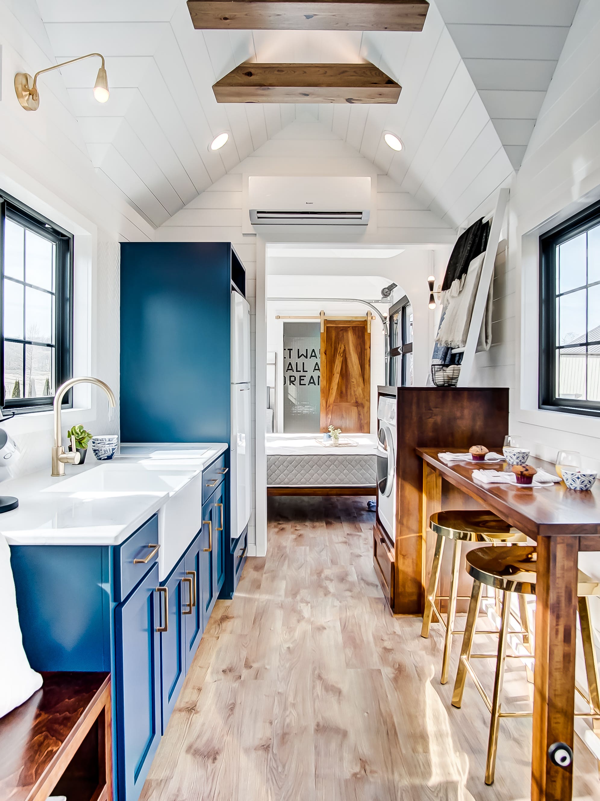 This Tiny House Squeezes Our Dream Kitchen and Shower Into 240 Square Feet