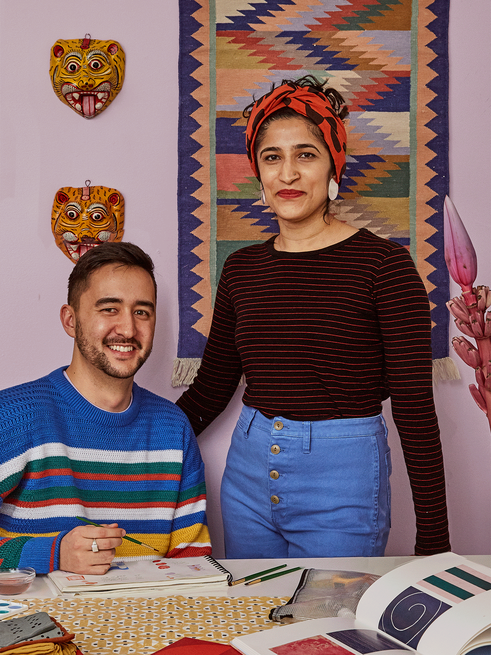 How the Couple Behind This Cool Textile Brand Weaves Together Work and Play