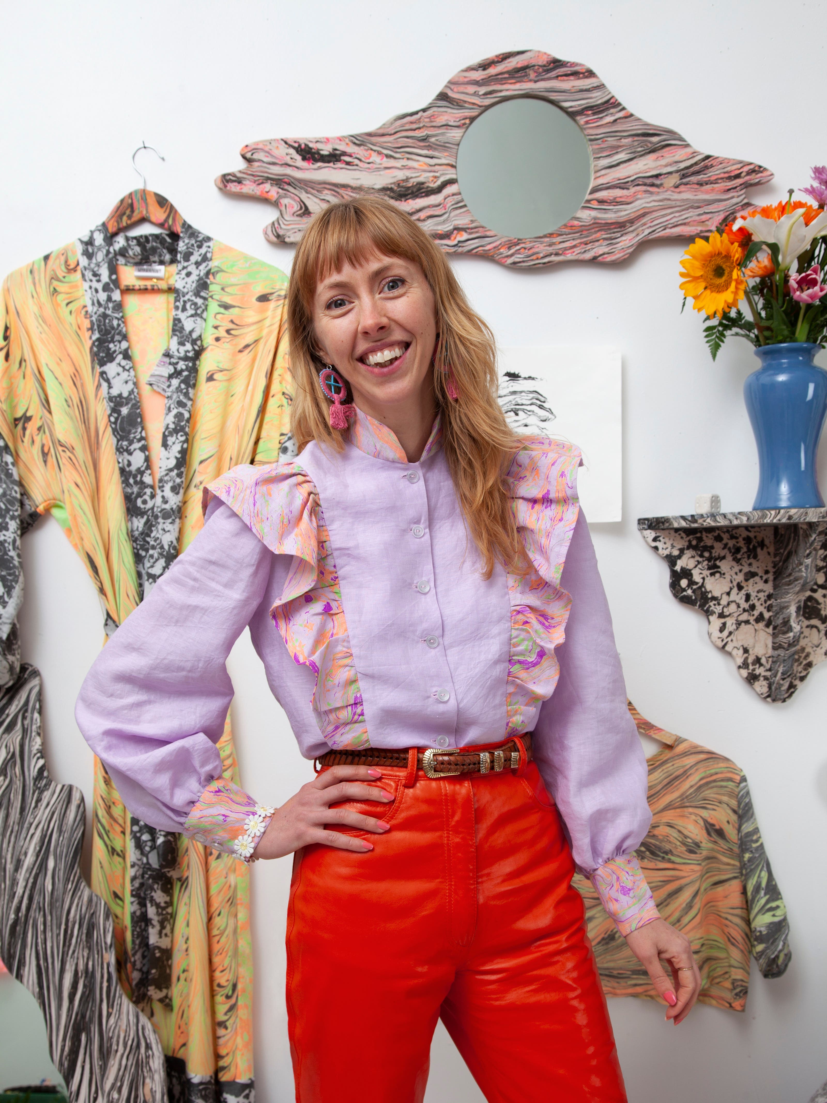 Maisie Broome Gives the Centuries-Old Practice of Marbling a Psychedelic Upgrade