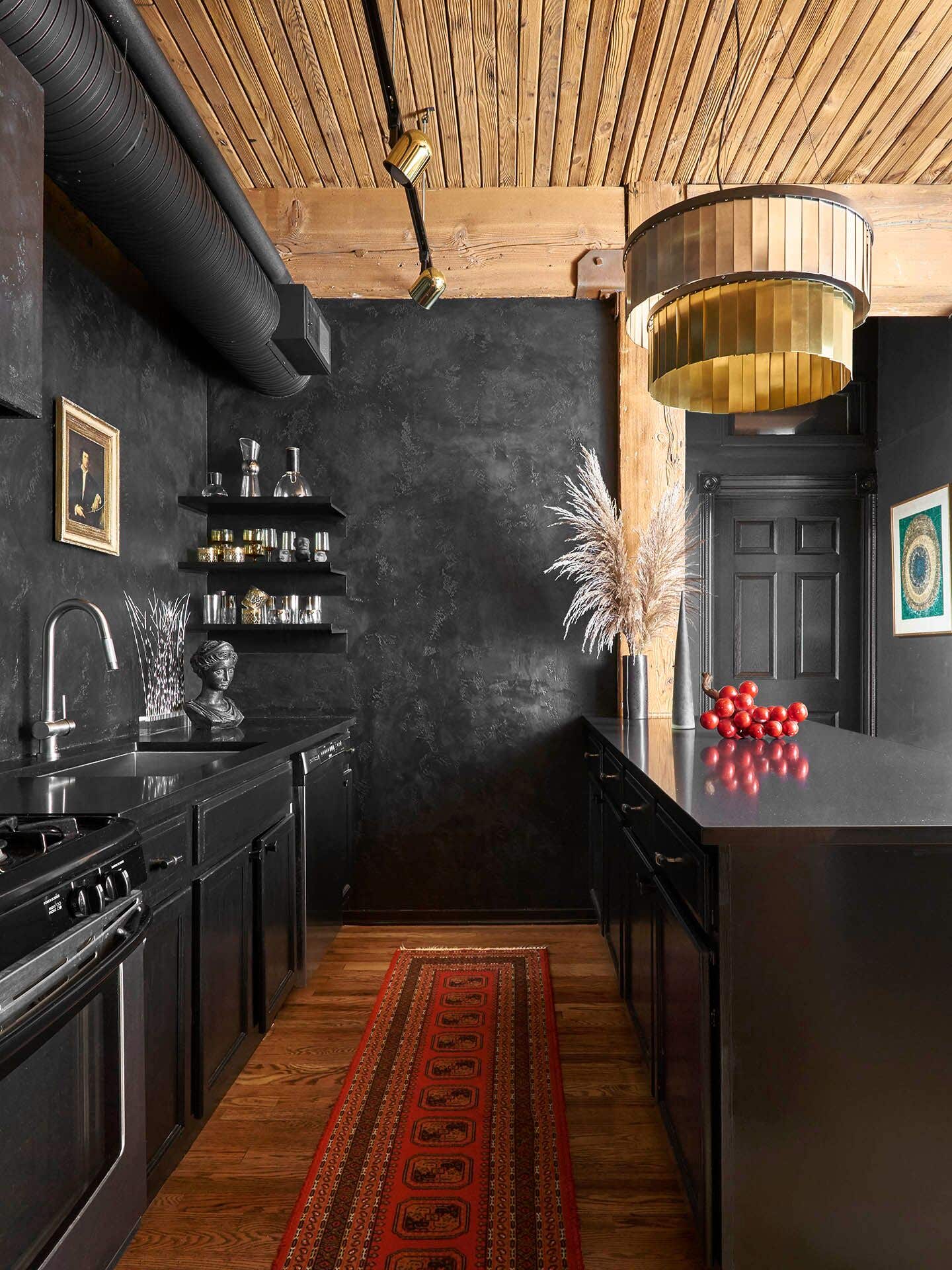 You’d Never Know This Dramatic Kitchen Was Done on a Tight Budget