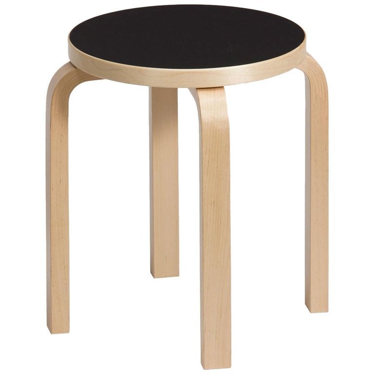 Authentic Stool E60 in Lacquered Birch