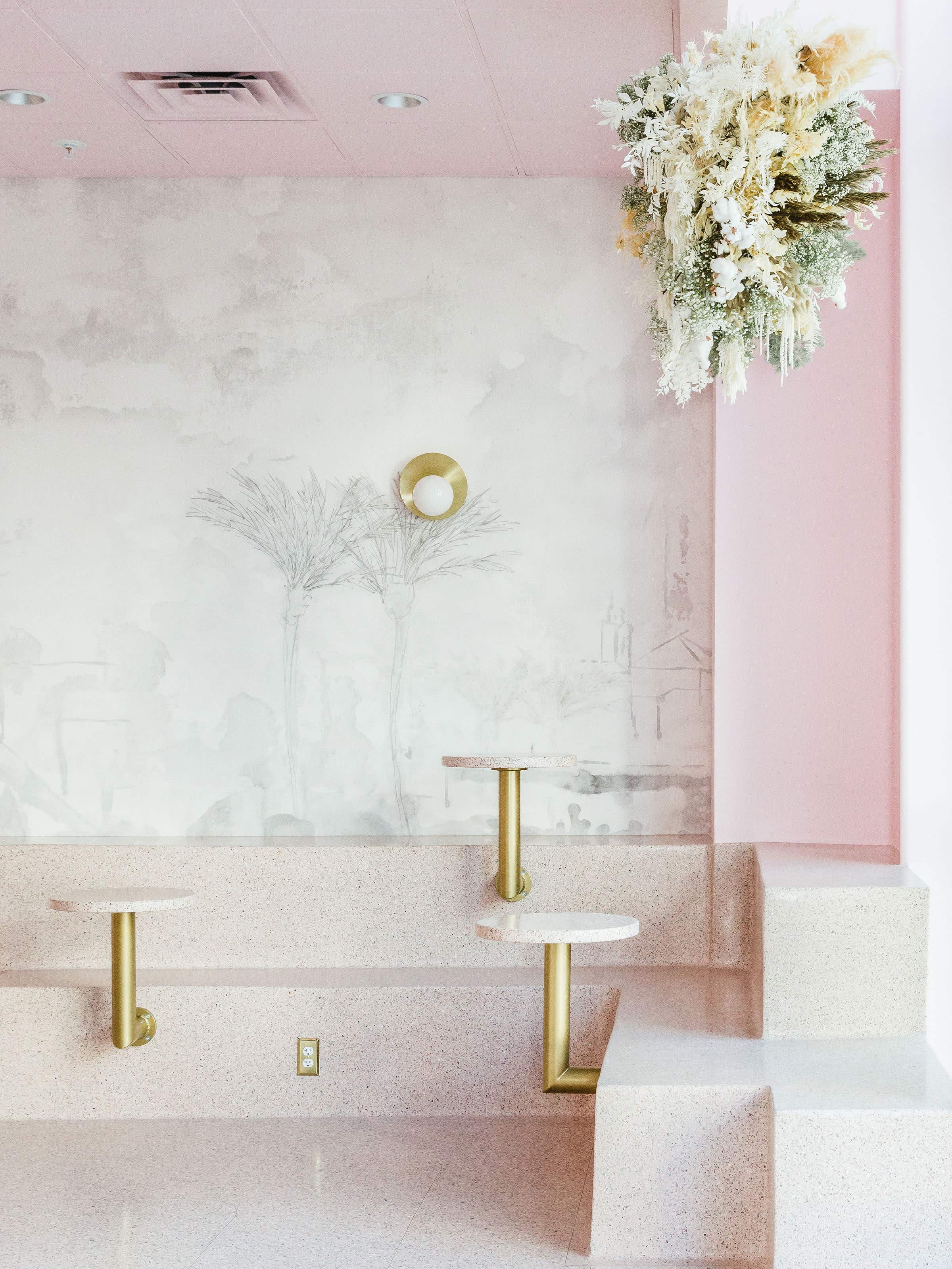 If You’ve Ever Wondered What Allover Pink Terrazzo Looks Like, Step Inside Holy Matcha