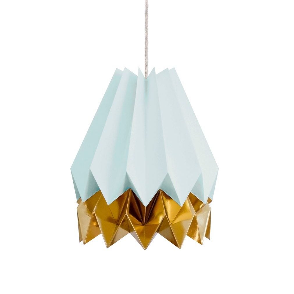 mint-blue-origami-lamp-with-warm-gold-stripe-by-orikomi-1