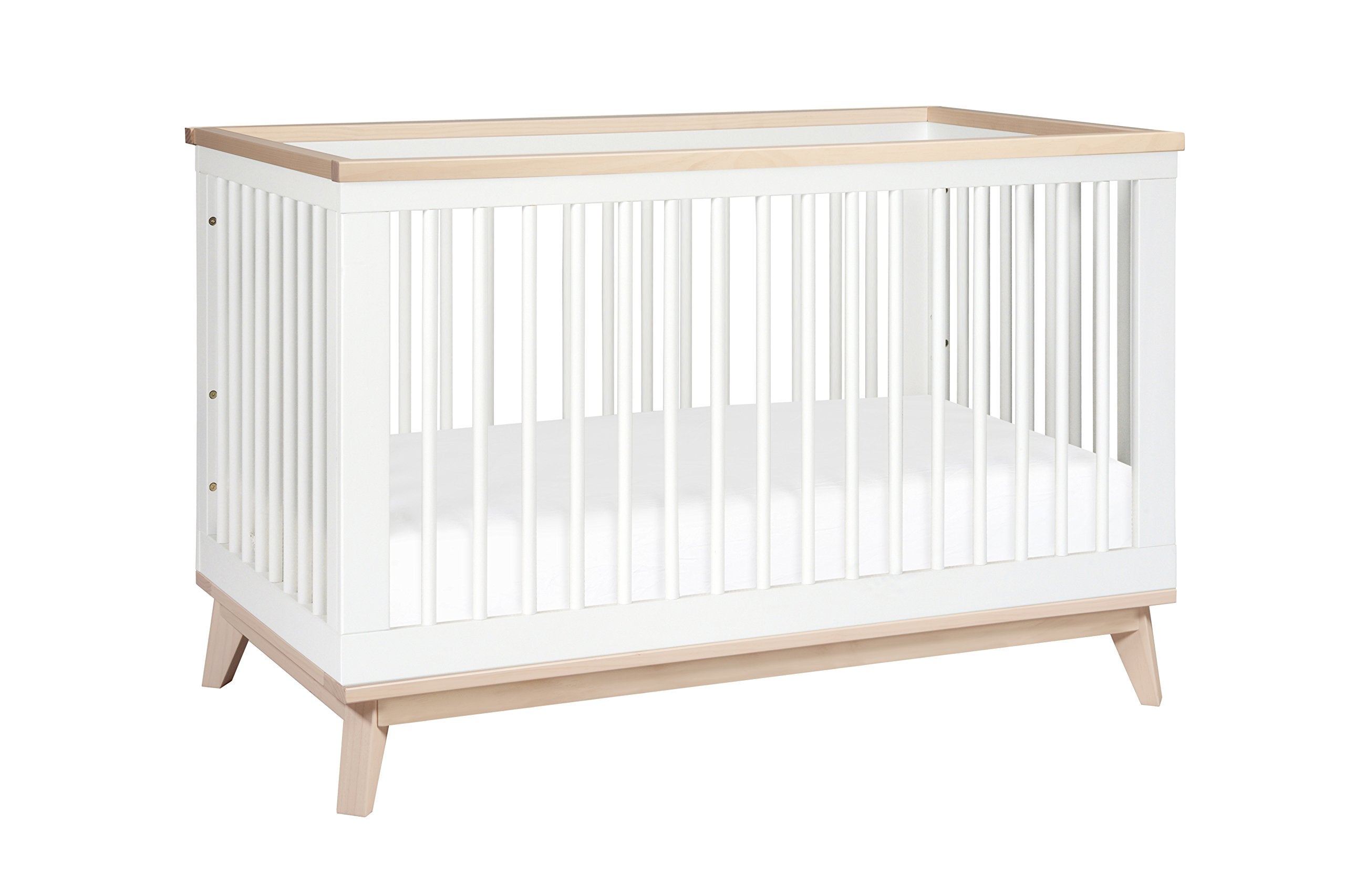 Babyletto Scoot 3-in-1 Convertible Crib in White_Washed Natural