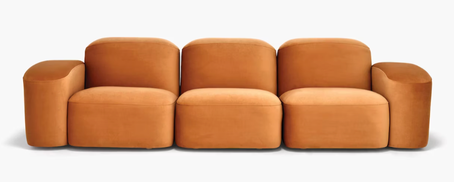 Sarah Ellison Muse Sofa in orange