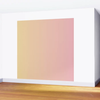 wall mural featuring a gradient fading from yellow to pink