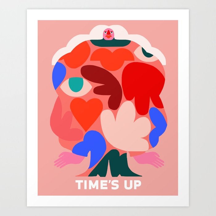 TIME’S UP by Amber Vittoria Art Print