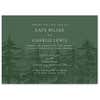 green forest wedding invitation