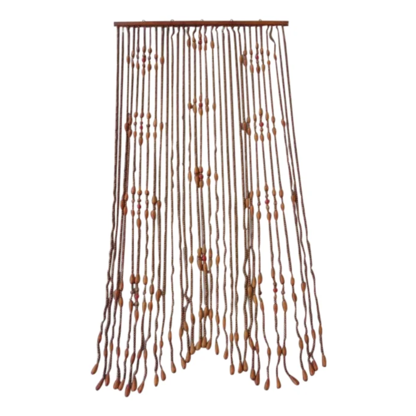 vintage wooden beaded curtain