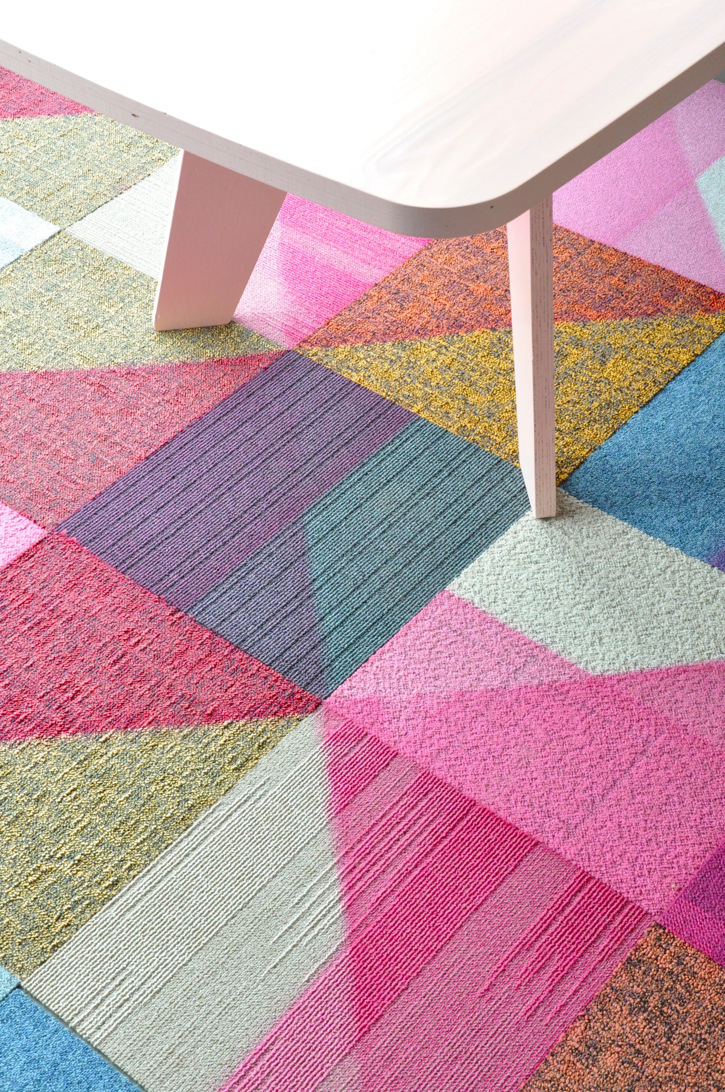 colorful carpet tiles