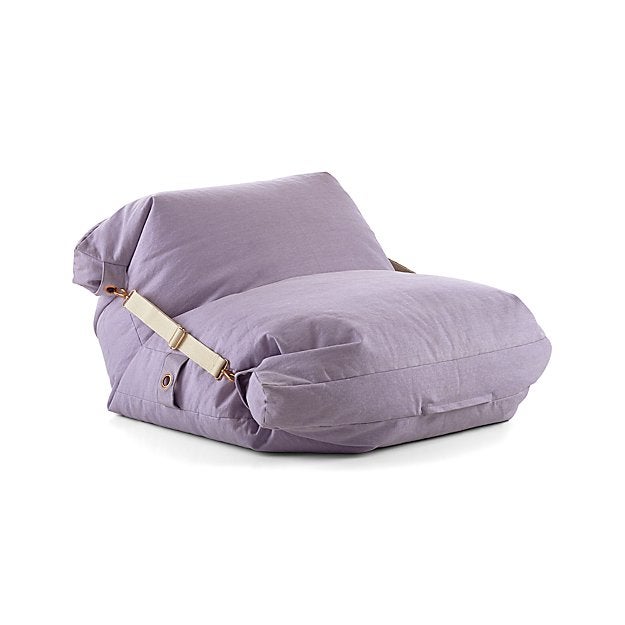 light purple bean bag chair