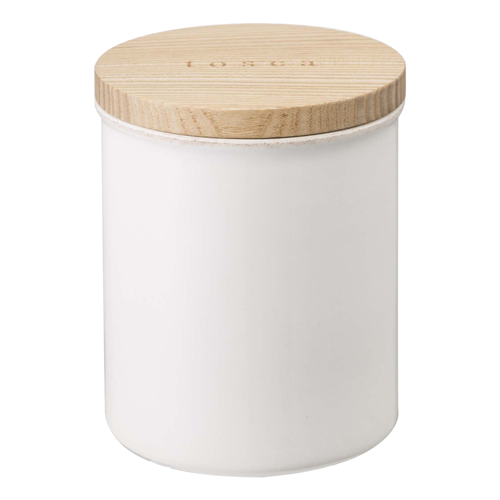 White ceramic container