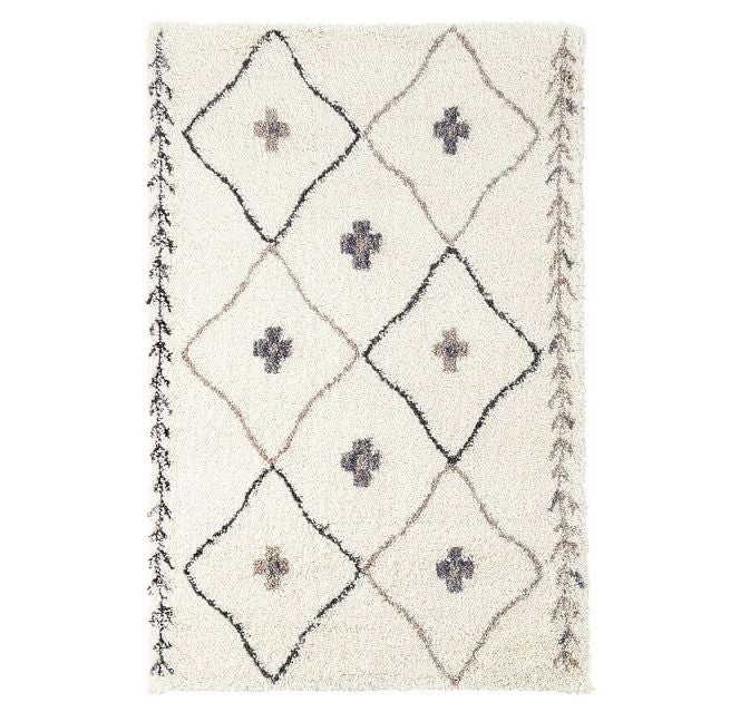 Off-white Moroccan rug