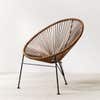 Round rattan chair