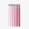 Pink pencils arranged by gradient