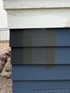 paint swatches on side of house