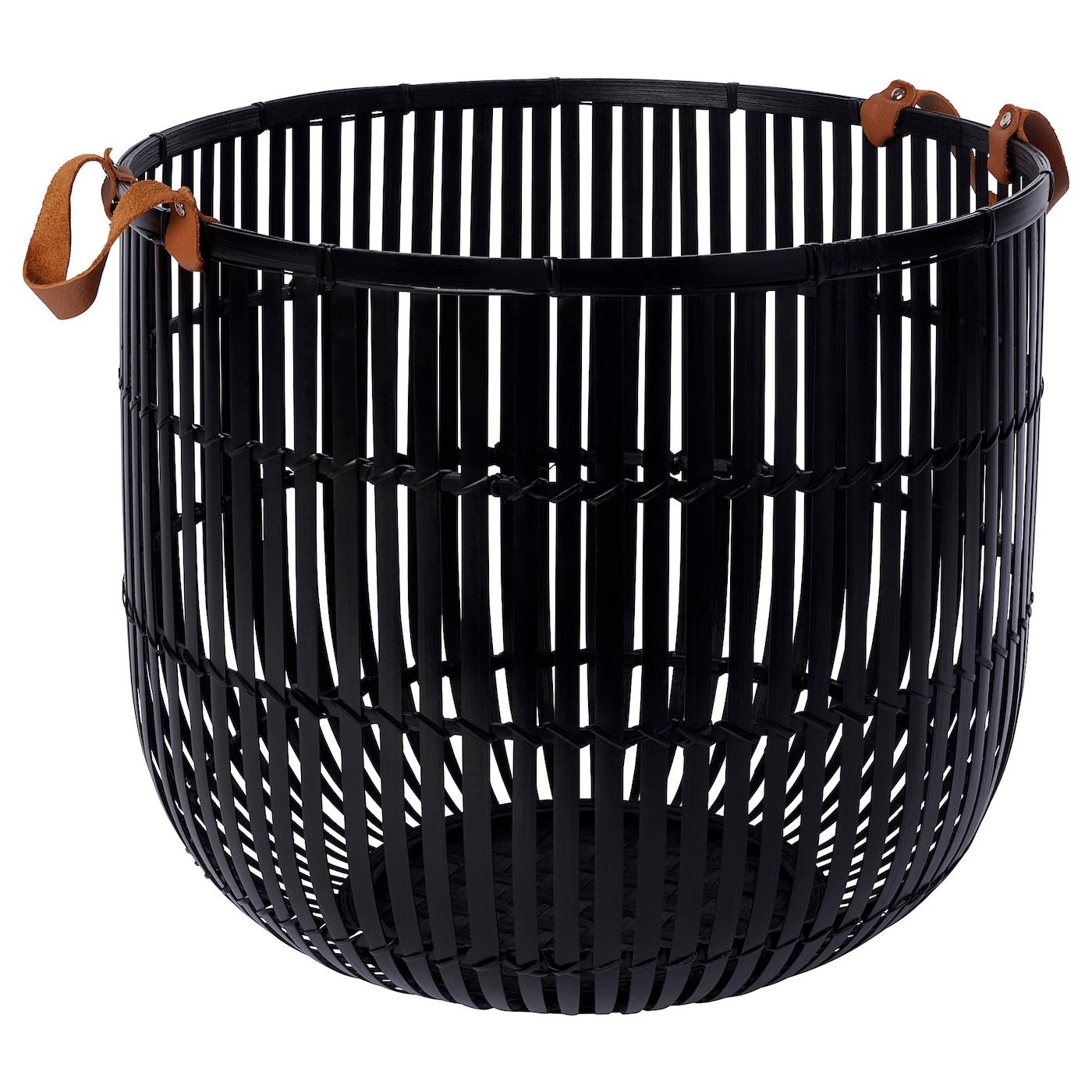 HURRING Black Bamboo Basket