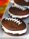 cookie shaped like a football