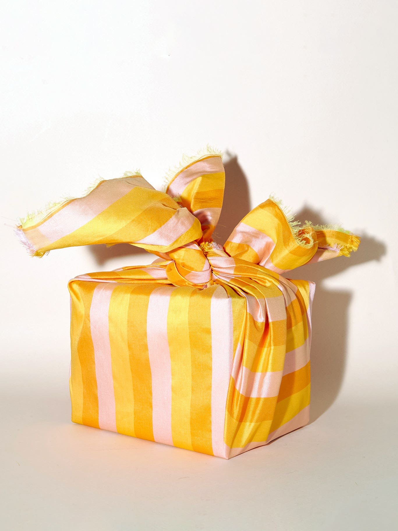 orange and pink gift wrap