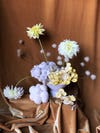 Floral arrangement with mushrooms