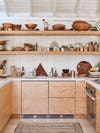 Plywood kitchen cabinets