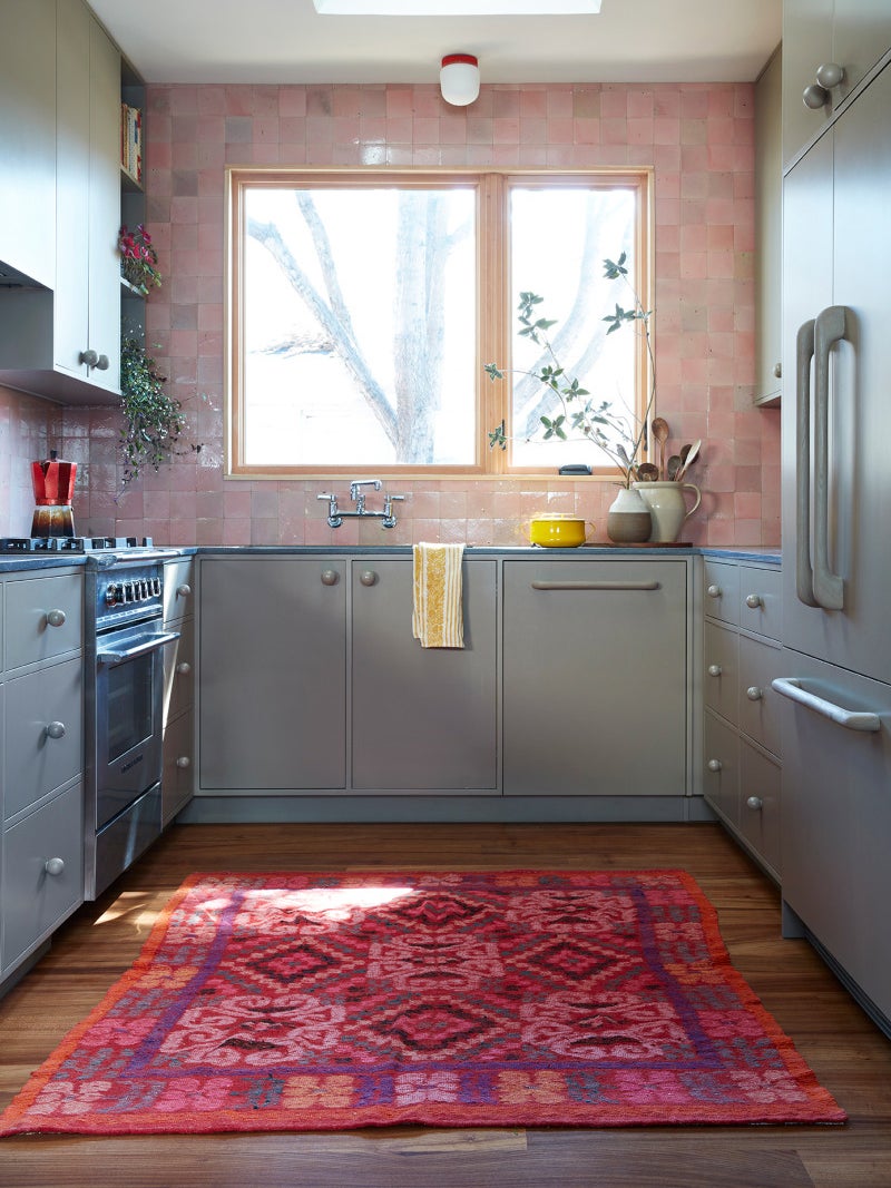 Gray kitchen cabinets