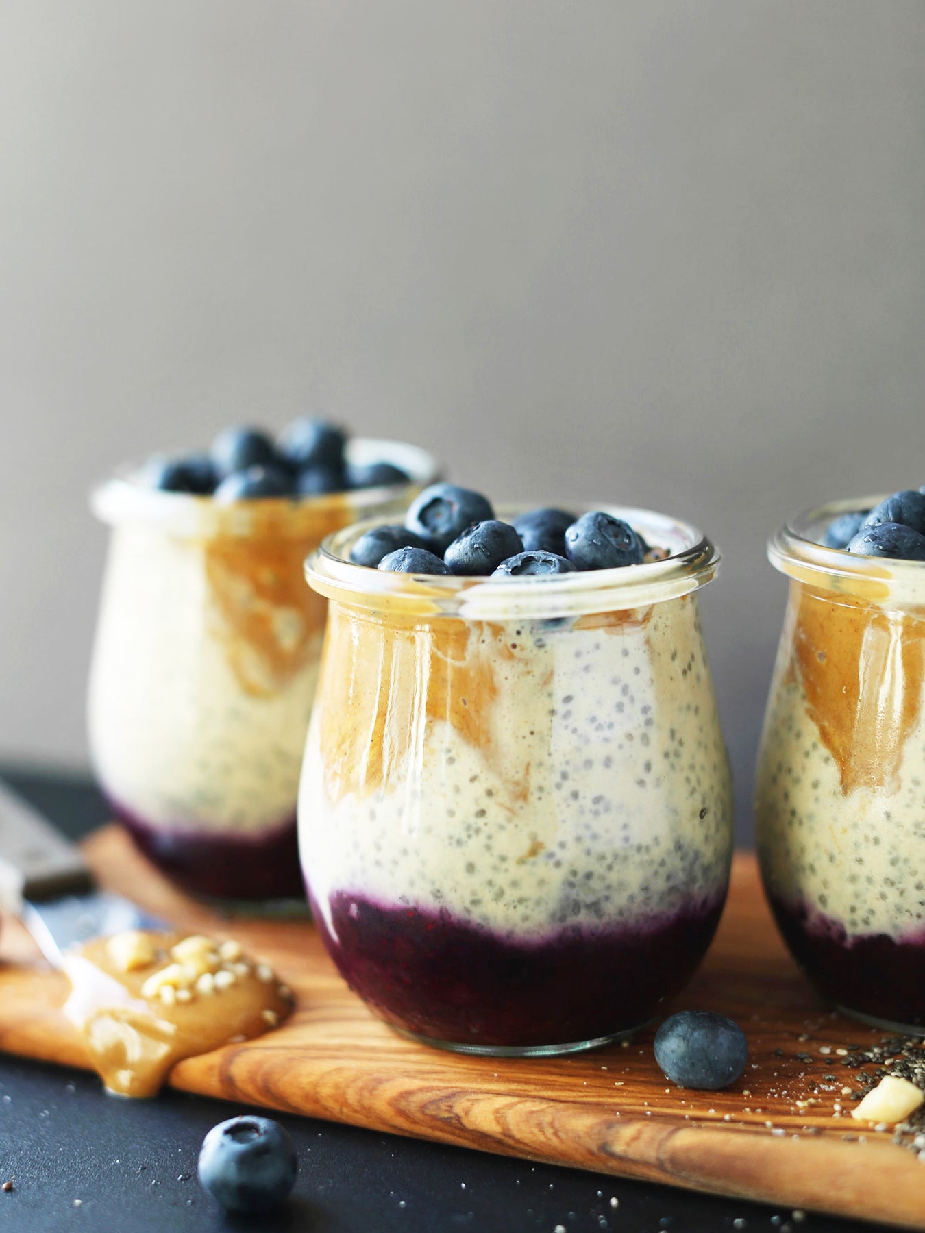 peanut butter and chia pudding