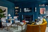 all blue living room