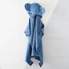 Dark Blue Elephant Hooded Towel