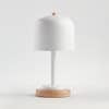 White Modern Dome Touch Table Lamp