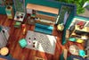 Sims open floor plan interior