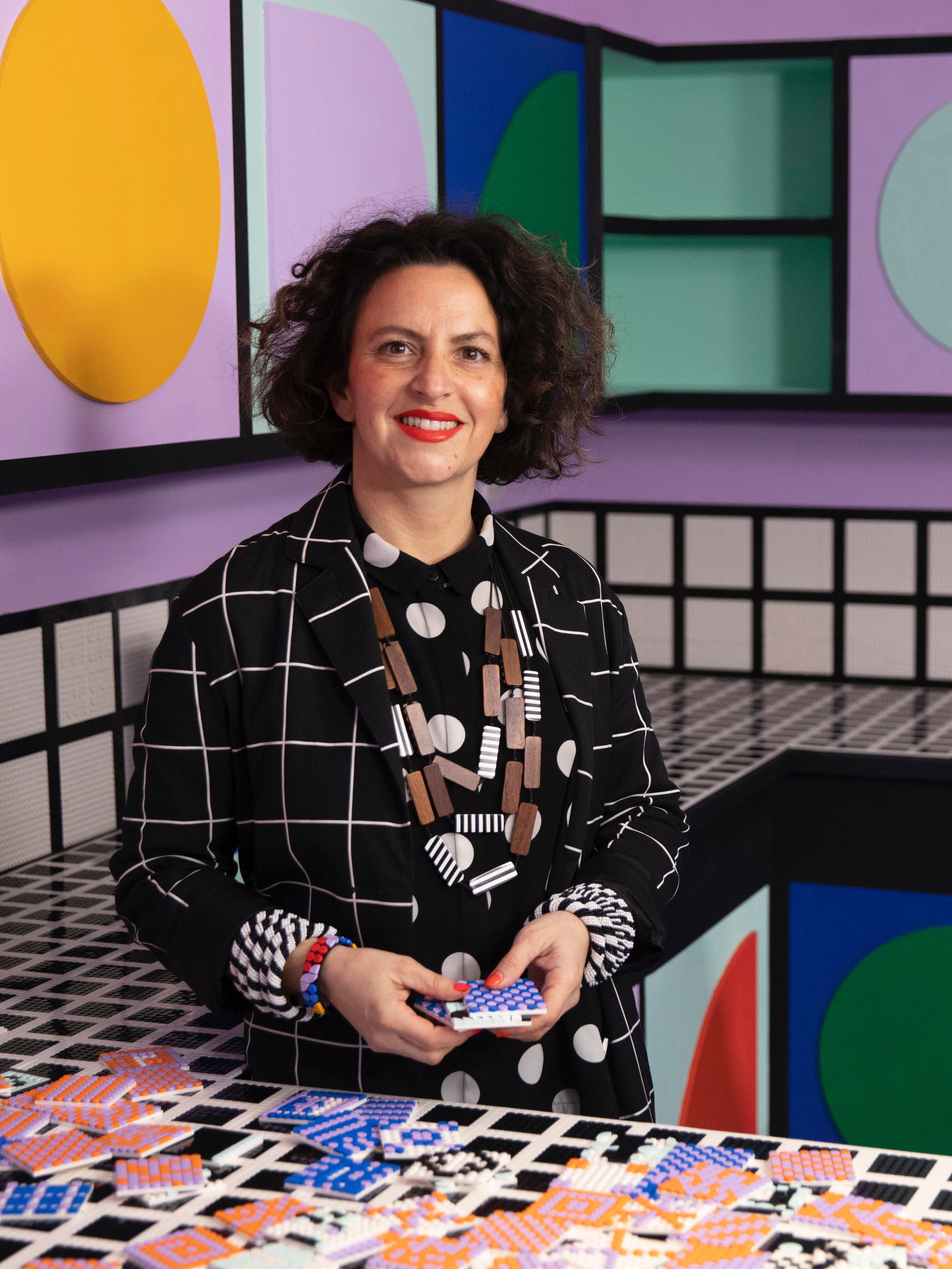 Camille Walala in her Lego kitchen