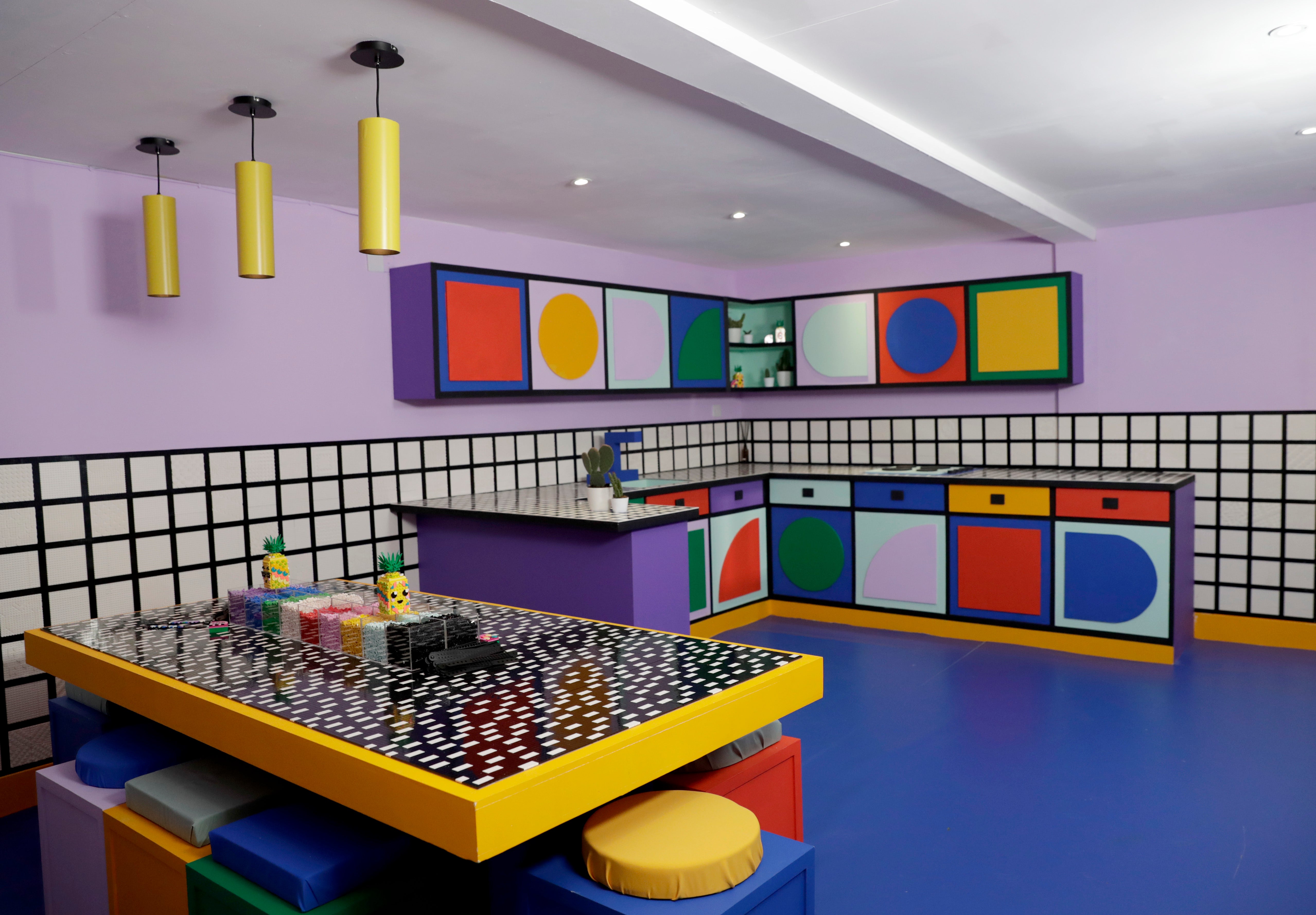 Colorful lego kitchen