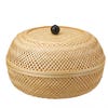 short bamboo basket
