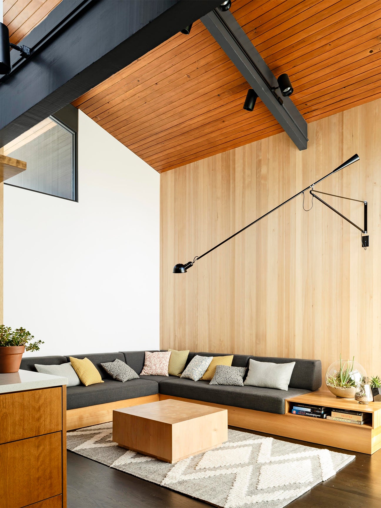 mid century modern living room 