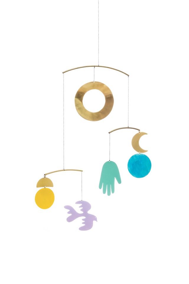 colorful hanging mobile