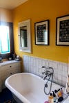 old yellow bathroom