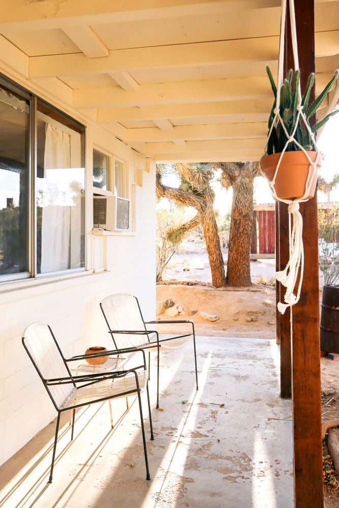 desert porch with two chairs