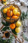 bowl of oranges and lemons
