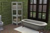 Green bathroom in Sims home